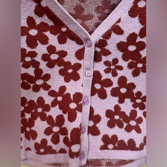 L.A. Hearts cute floral short sleeve sweater size small - Picture 8 of 10